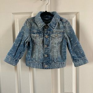 Baby Gap Boys Dinosaur Shaded Jean Jacket